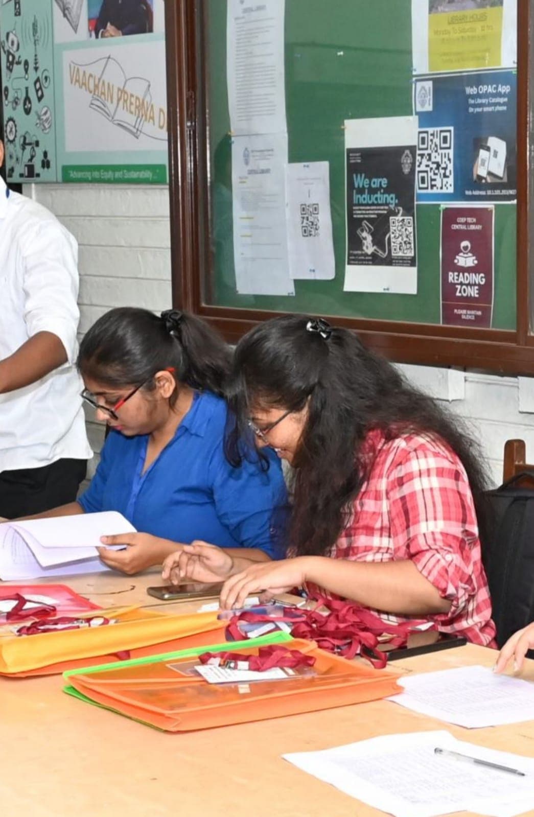 On-campus event at COEP Tech, organising and welcoming attendees