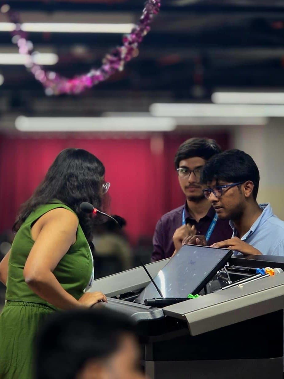 Engaging with developers during a community event