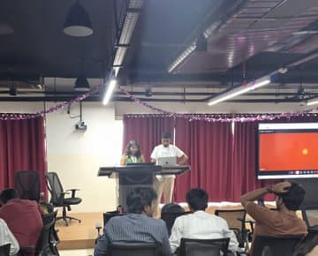Stage moment at an AI summit